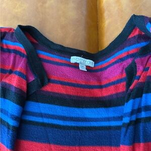 eva mendes for New York & Company Striped Sweater - Red, Blue, Black, Purple